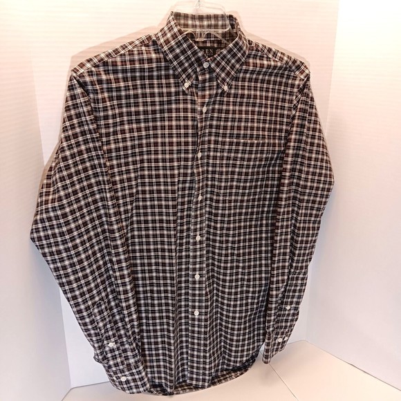 Lauren Ralph Lauren Shirt Mens S Plaid Button Down Classic Fit Non Iron Long Slv - Picture 2 of 8